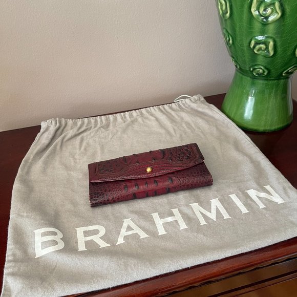 Brahmin Satchel w/ Checkbook Vintage - Picture 4 of 6